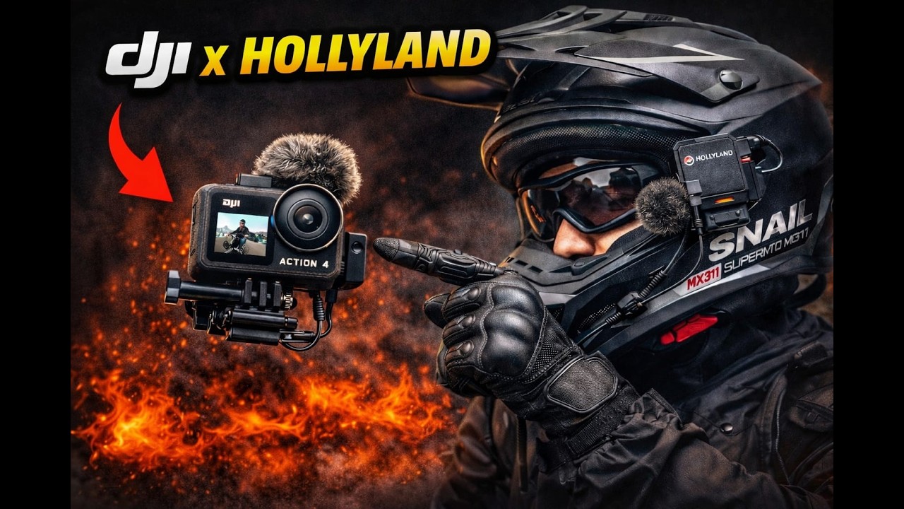 DJI X HOLLYLAND X SNAIL MX 311 | MENCARI SETINGAN AUDIO & VISUAL TERBAIK BUAT NG-MOTOVLOG