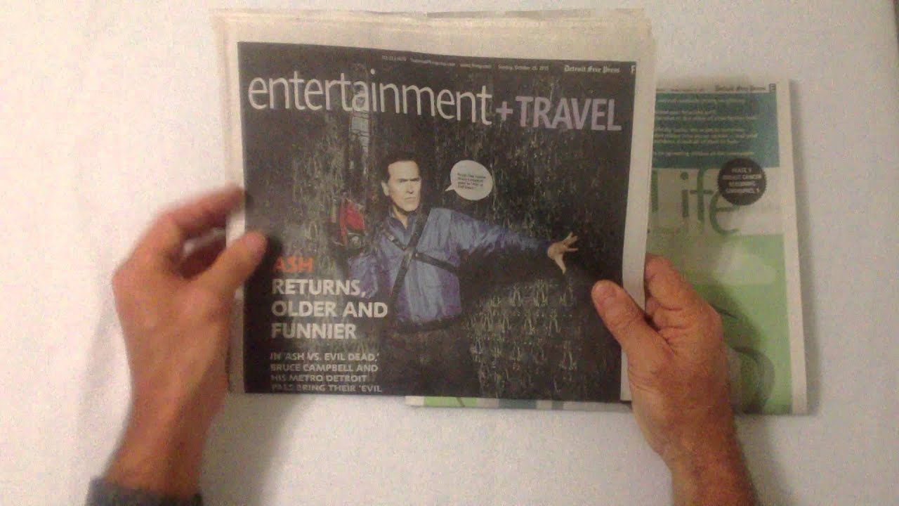 ASMR Newspaper Page Turning