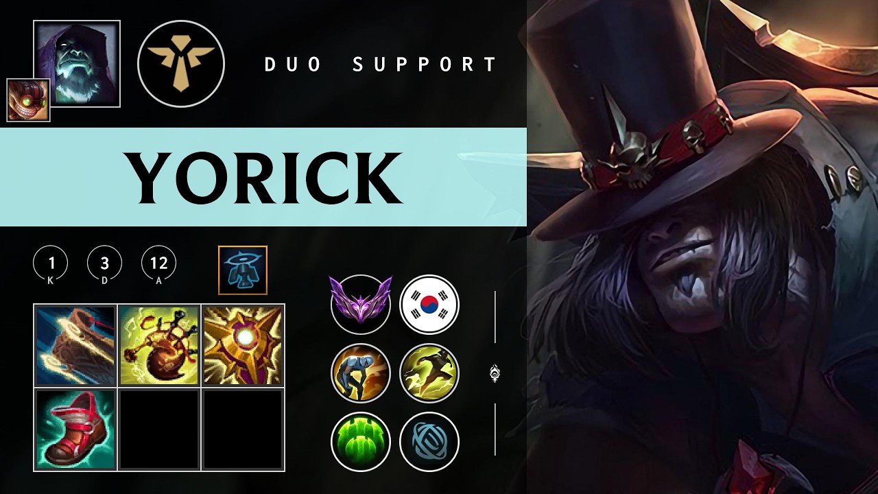 Yorick Support vs Tahm Kench - KR Master Patch 26.07