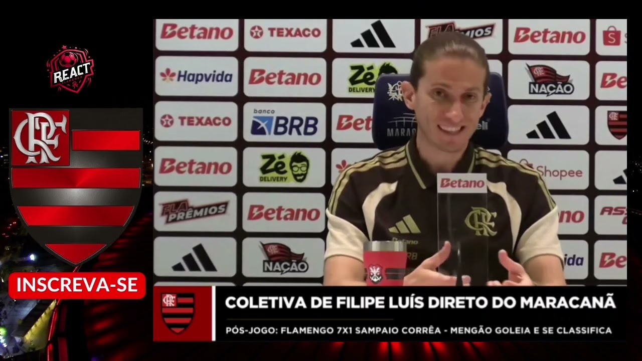 COLETIVA DE FILIPE LUÍS PÓS-JOGO FLAMENGO 7x1 SAMPAIO CORREIA | FLAMERANGO