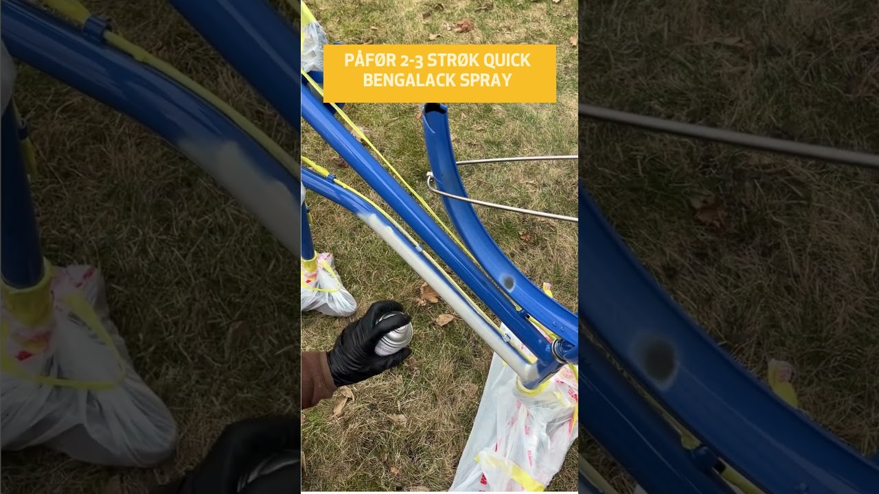 Forny sykkelen med spraymaling