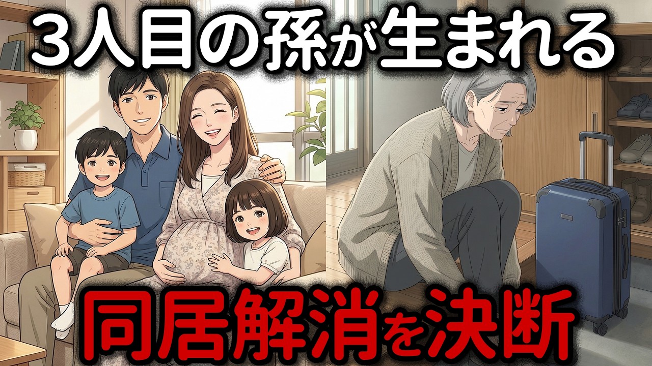 【3人目の孫】家事育児丸投げなのに息子嫁の妊娠が発覚...私は家出を決断【シニア朗読・アニメ漫画】
