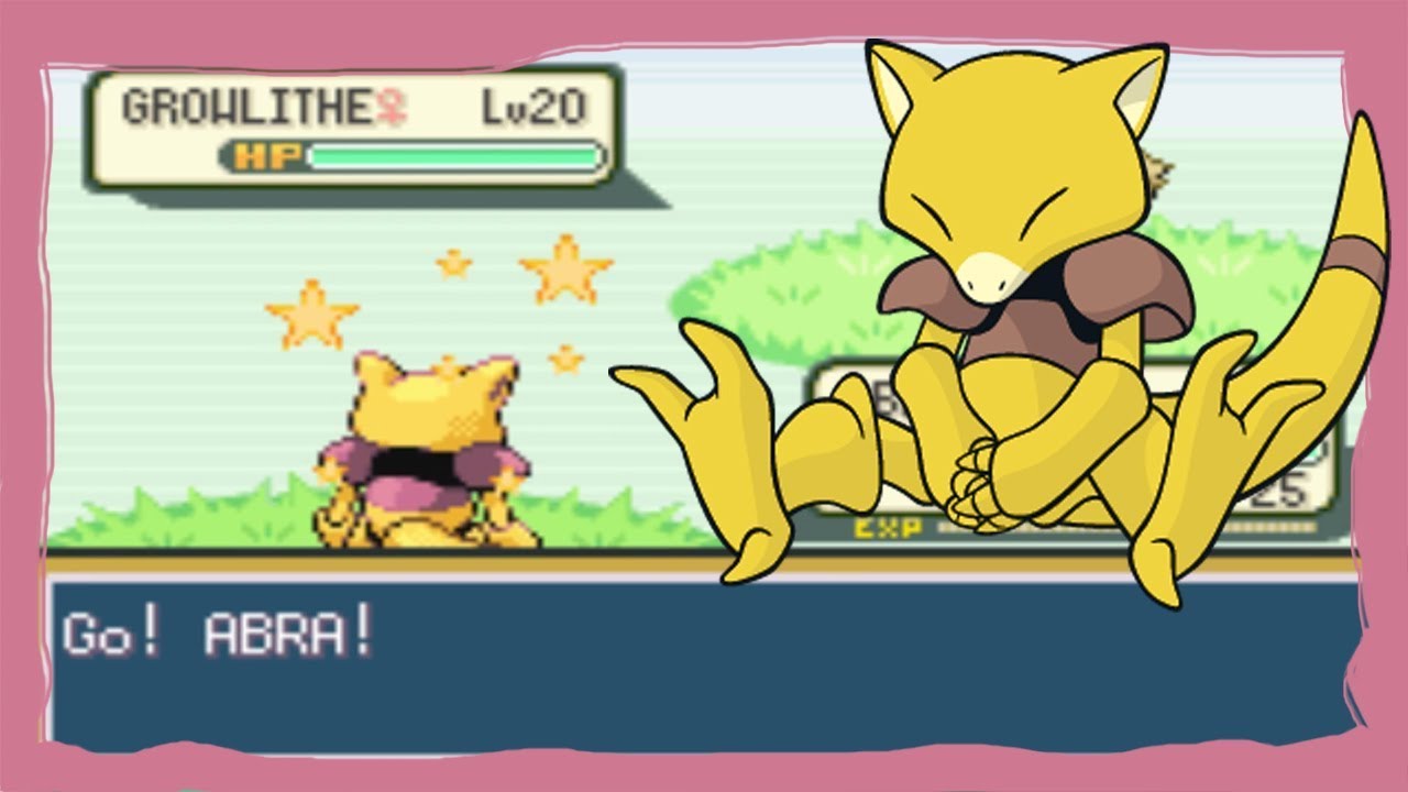 [LIVE] Shiny Abra after 3101 seen from the Game Corner in FireRed!