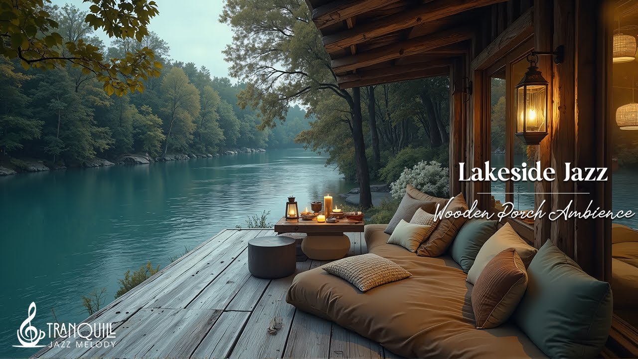 Tranquill Jazz In Cozy Outdoor Living Room | Relaxing Jazz Music For Stress Relief, Boost Good Mood
