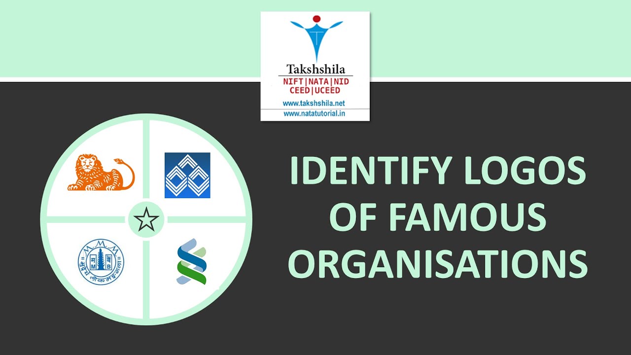 Identify Logos of Famous Organisation- For Competitive Exams like NIFT, NATA, UCEED, NID, JEE B.Arch