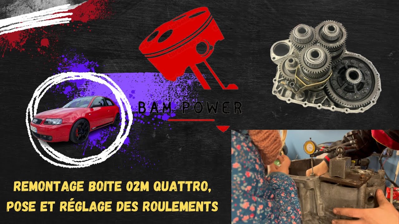 Remontage et réglage boite 02M S3 8L