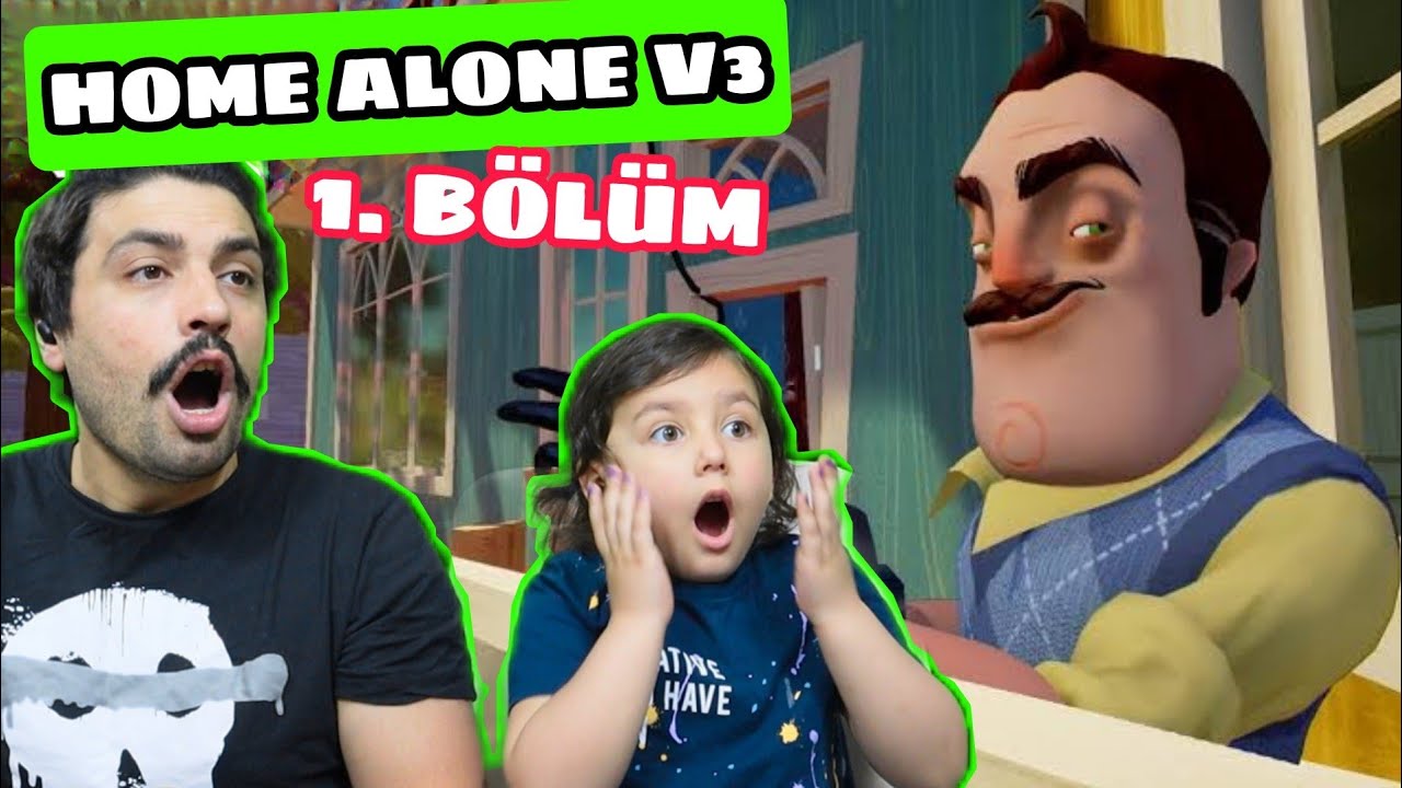 KURTARIN BİZİ! WİLSON BİZİ YAKALAD! HOME ALONE V3!| Hello Neighbor Mod