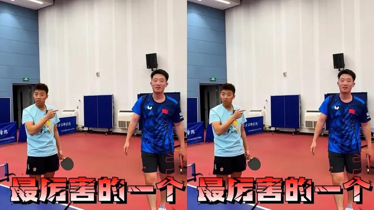 新年第一站就遇到职业选手2025大家还想让我去哪评论区留言 #尹航乒乓球 #尹航全国校园行 #尹航受伤复出