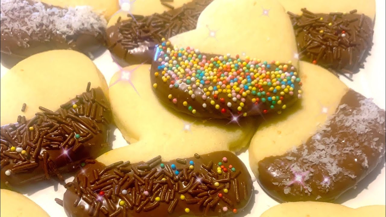 Biscotti al Burro glassati al Cioccolato al Latte #cookies #biscotti #biscuit