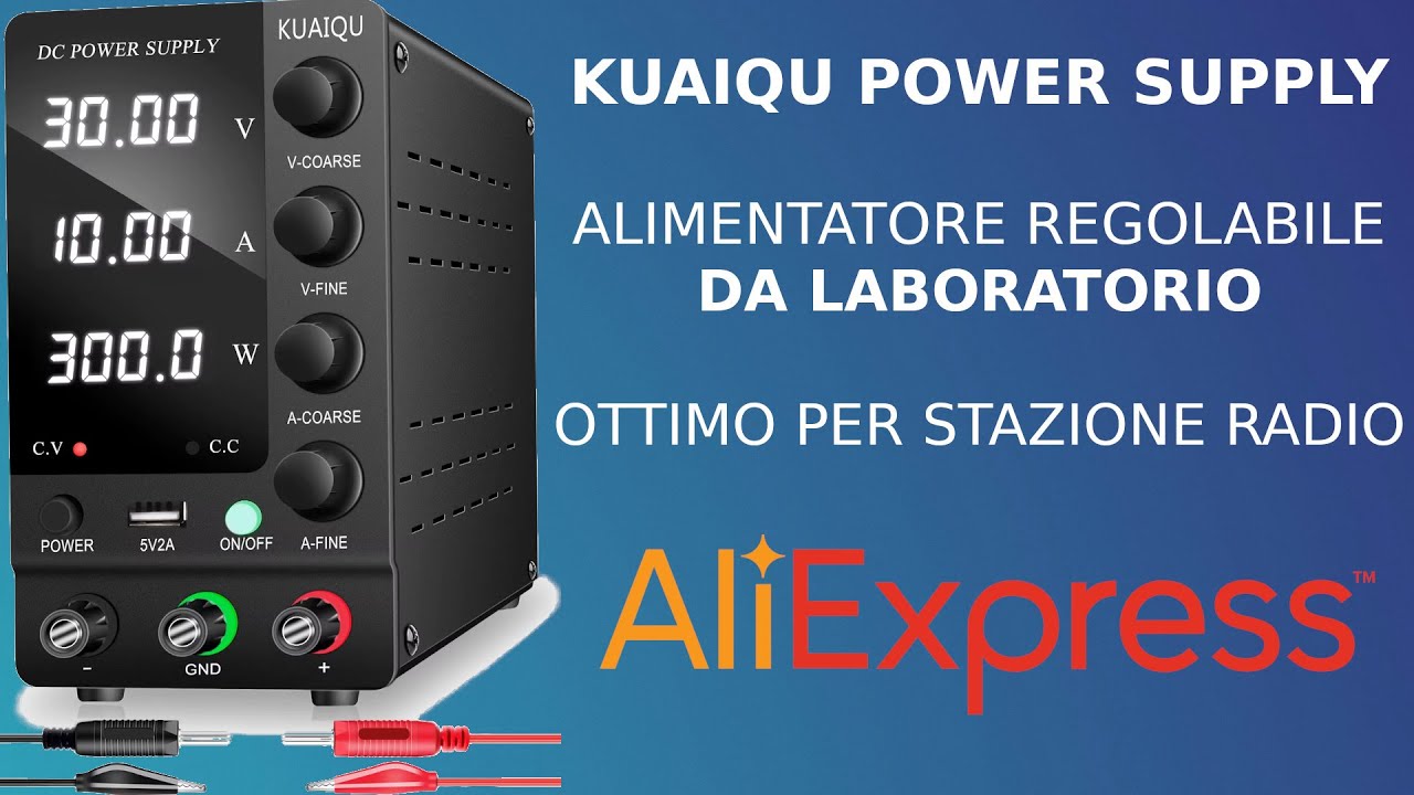 Alimentatore da laboratorio cinese KUAIQU regolabile 60V 5A per alimentazione Quansheng Tidradio H3
