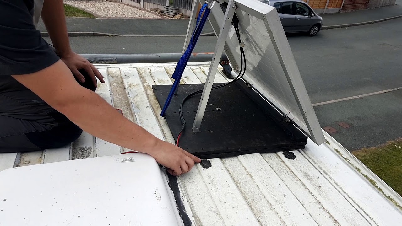 DIY Camper tilt and swivel solar panel