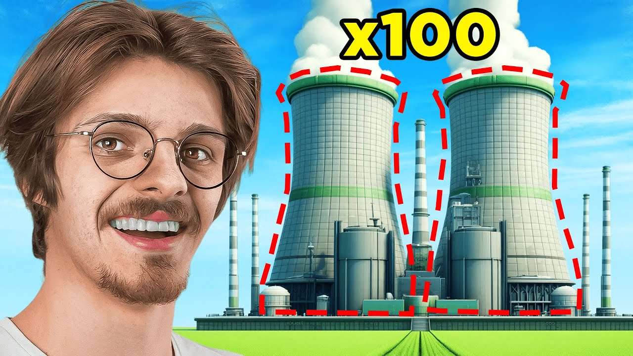 Construire une ville qu'avec des centrales Nucléaires dans Cities Skyline...