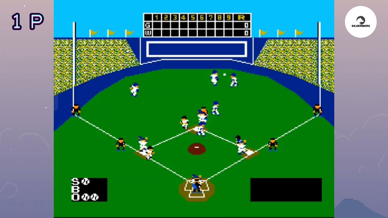 Baseball (1983) I NES Gameplay