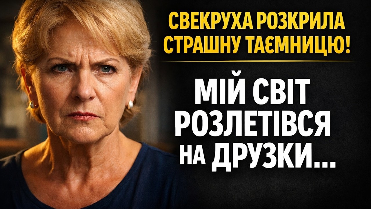 Свекруха приїхала в гості й розкрила таємницю 5-річної давнини. Мій світ розлетівся на друзки.