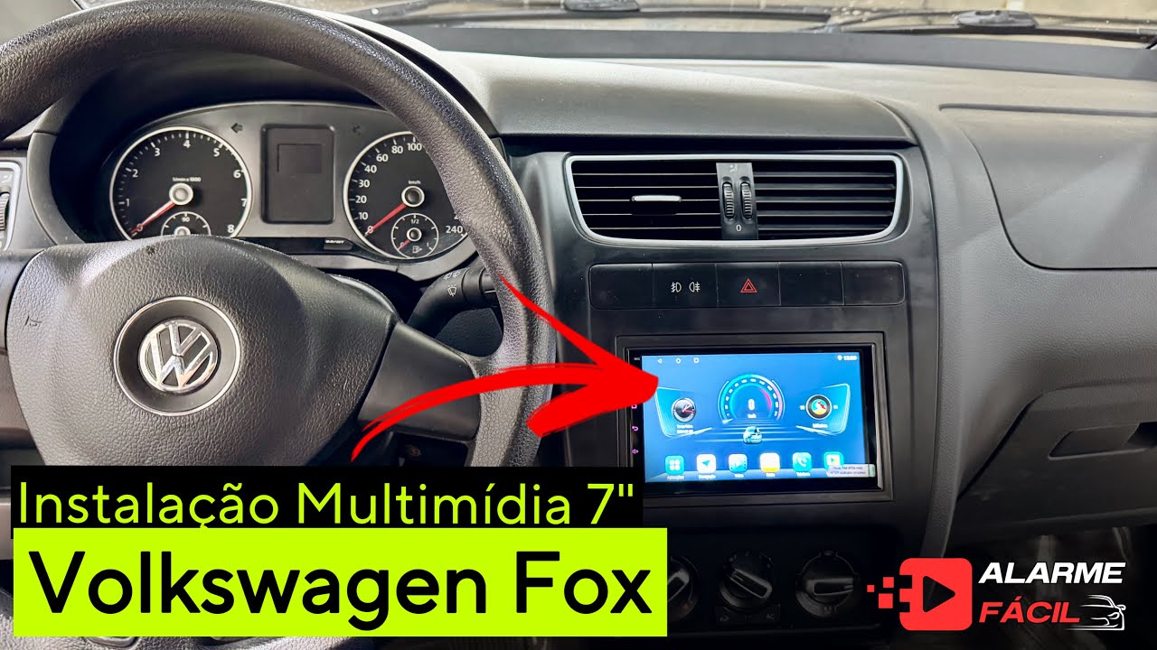Instalação Multimídia 7” Android no Volkswagen Fox ☑️ Custo Benefício
