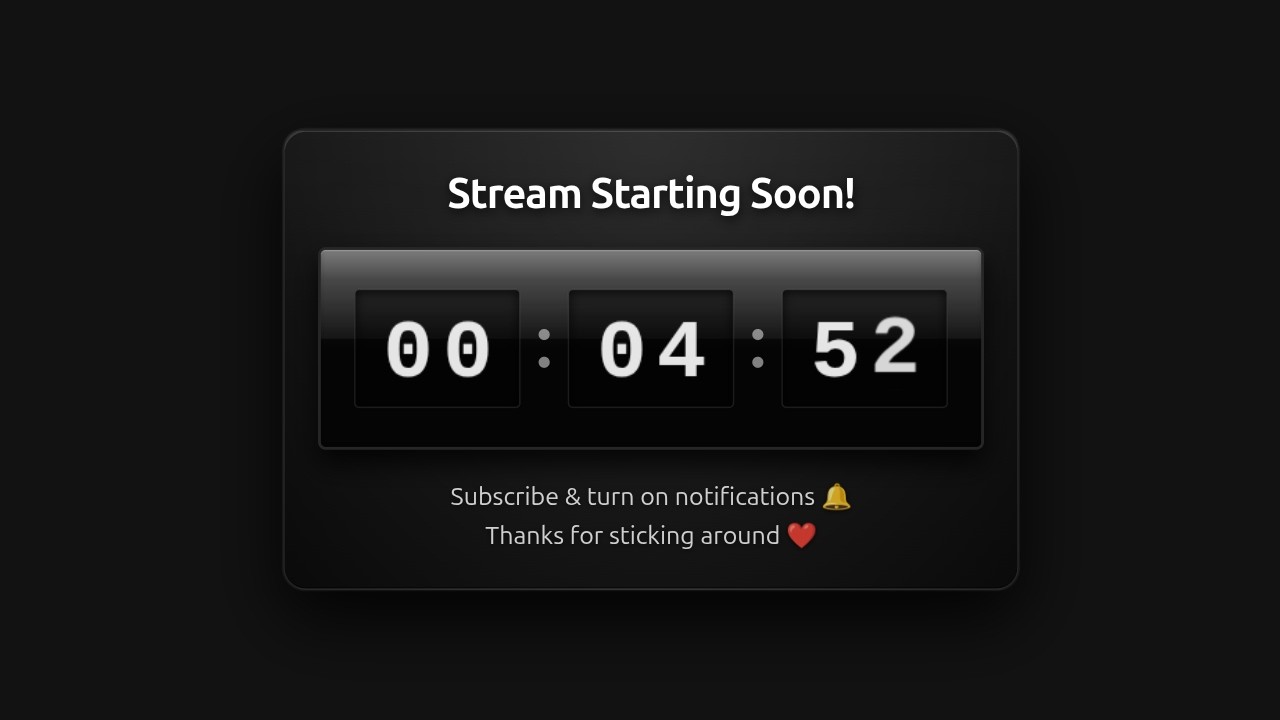 Create a Pro Starting Soon Screen in 60 Seconds! (OBS Countdown Tutorial)