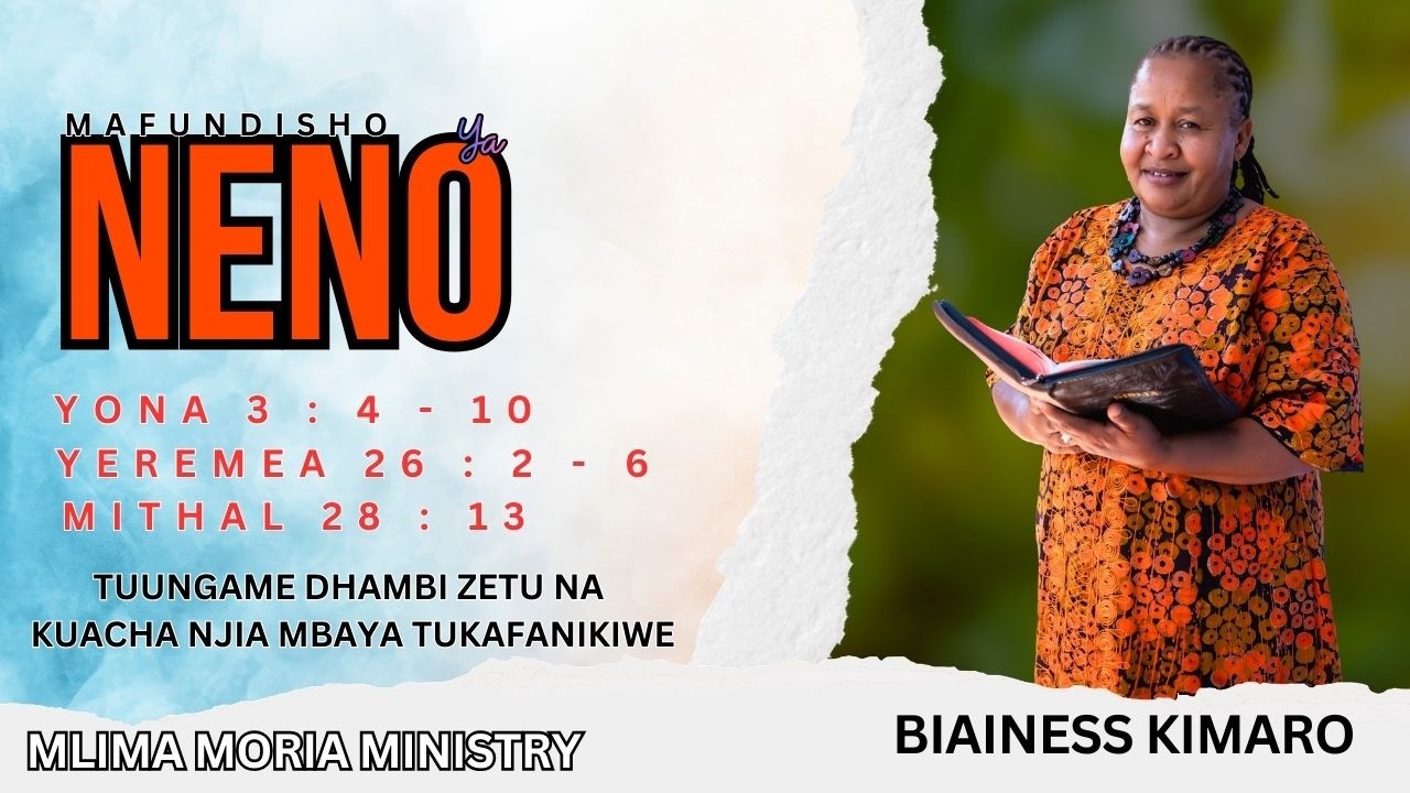 TUUNGAME DHAMBI ZETU NA KUACHA NJIA MBAYA TUKAFANIKIWE