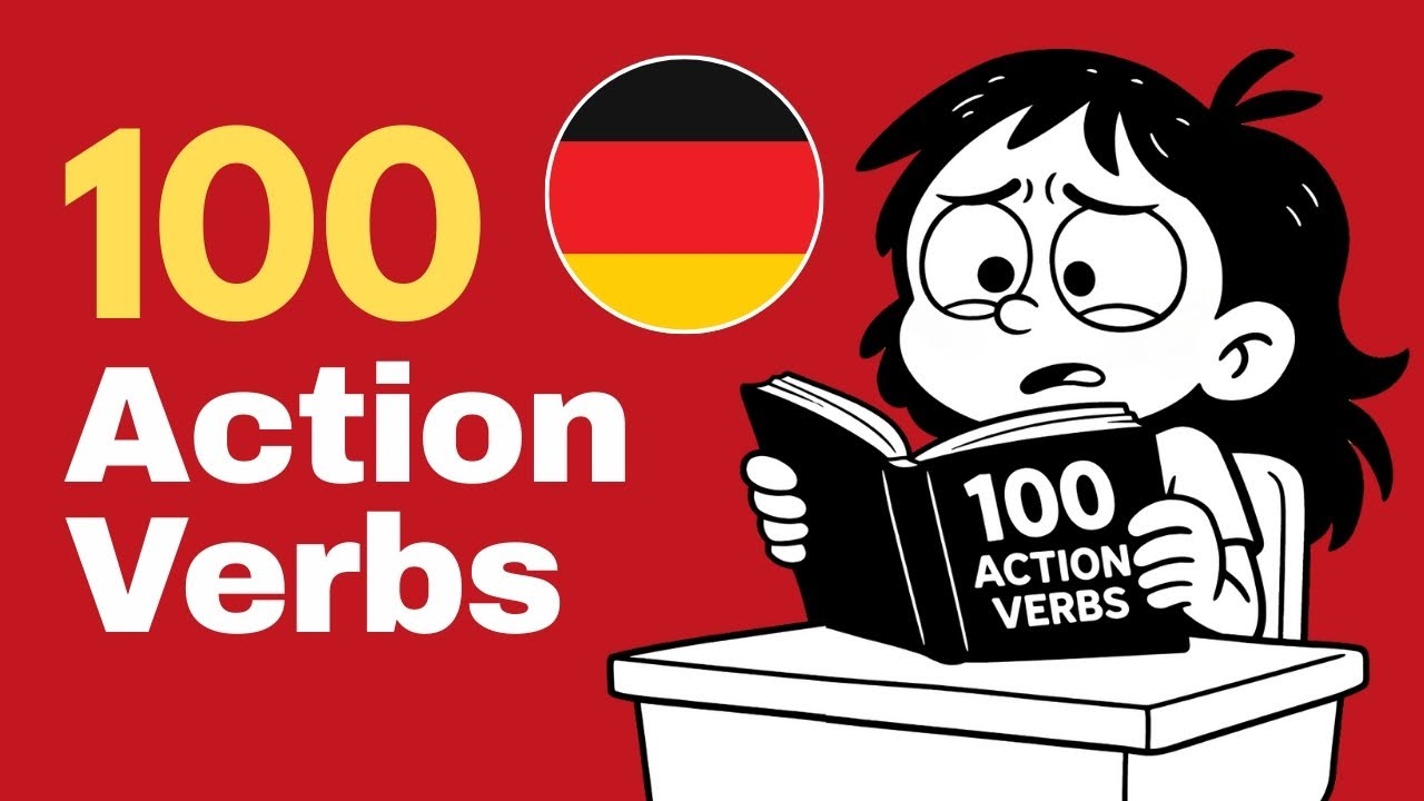 100 German Action Verbs You Need (A1–B1) | 3 Tenses + Short Stories