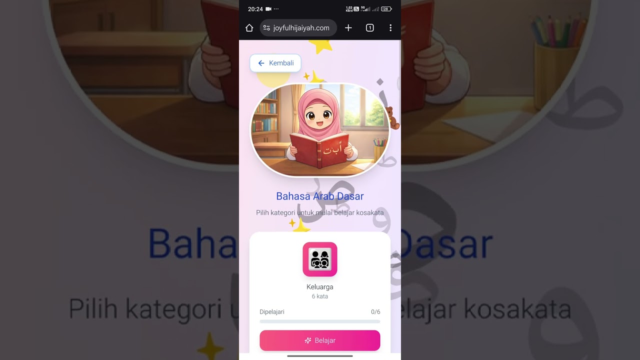 Aplikasi Joyfulhijaiyyah pembelajaran interaktif untuk anak usia dini