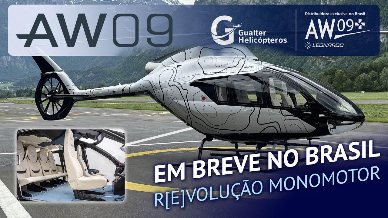 Helicóptero Agusta AW09 - Tudo sobre o Novo Monomotor Revolucionário