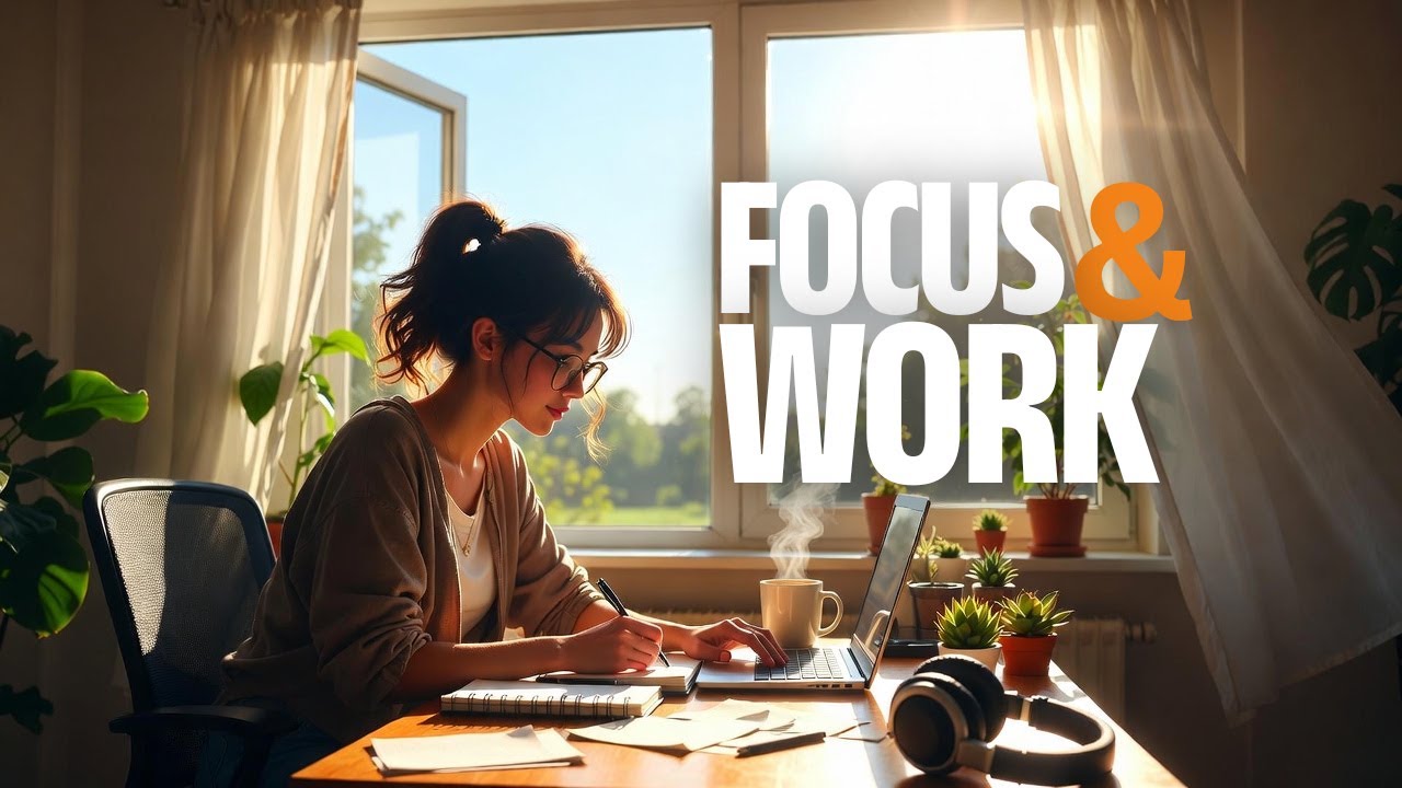 Work LoFi ☀️| Bright Jazz & Blues Beats for Focus, Productivity & Deep Work (1 Hour)