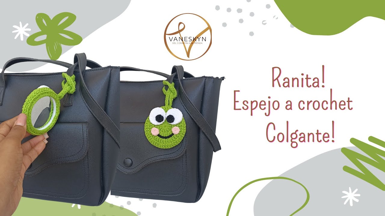 Como hacer un Mirror Tag. Espejo de ranita a crochet. Tutorial paso a paso.