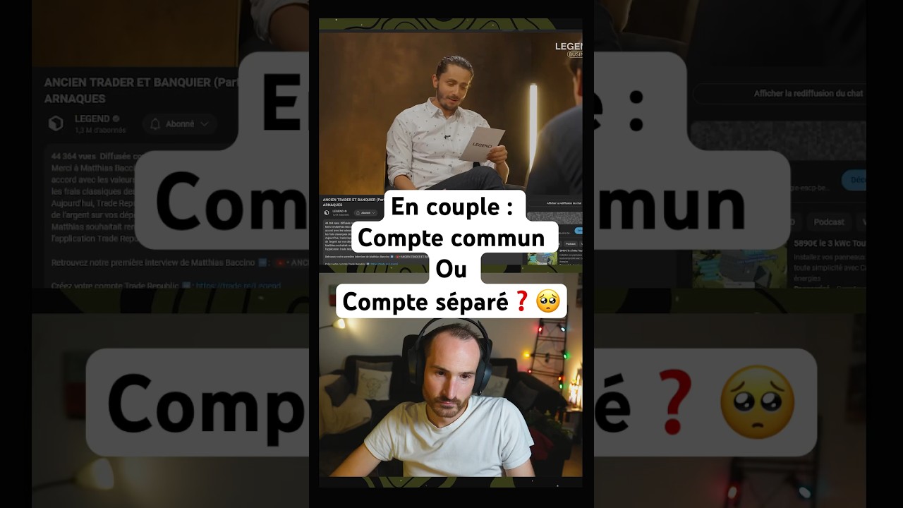 En couple, c&rsquo;est mieux d&rsquo;avoir un compte joint ou un compte s&eacute;par&eacute; ? #finance #epargne #couple