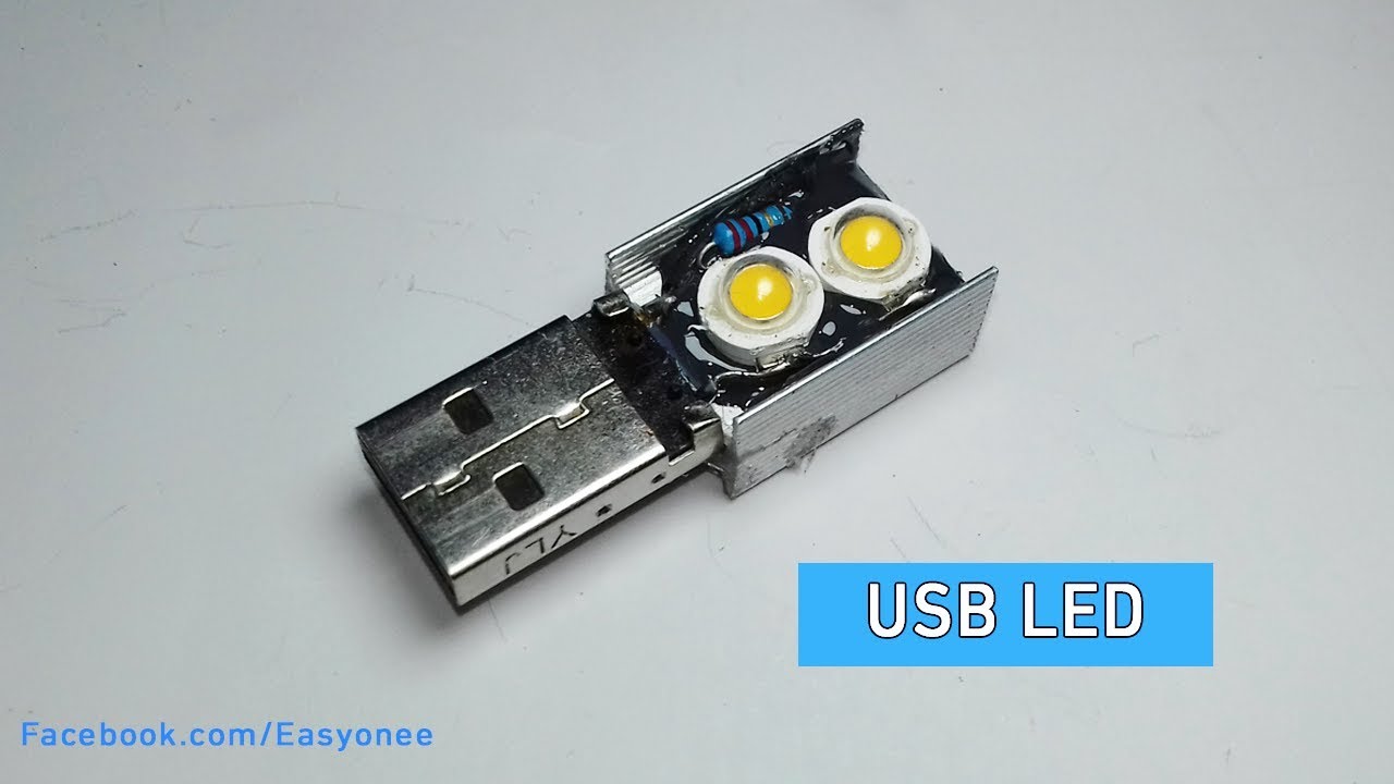 How to make a USB Led Light | DIY Mini LED Night Lamp