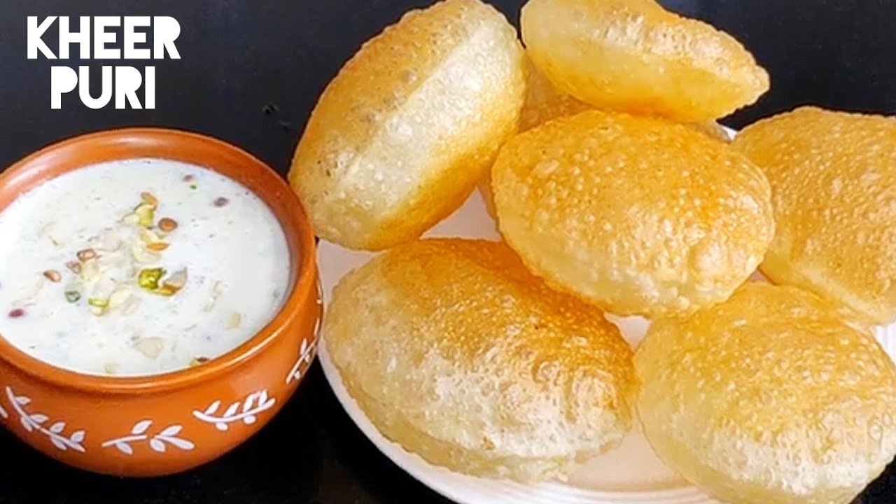 Kheer aur puri recipe | eid milad un nabi quick and easy rice kheer with crispy puri