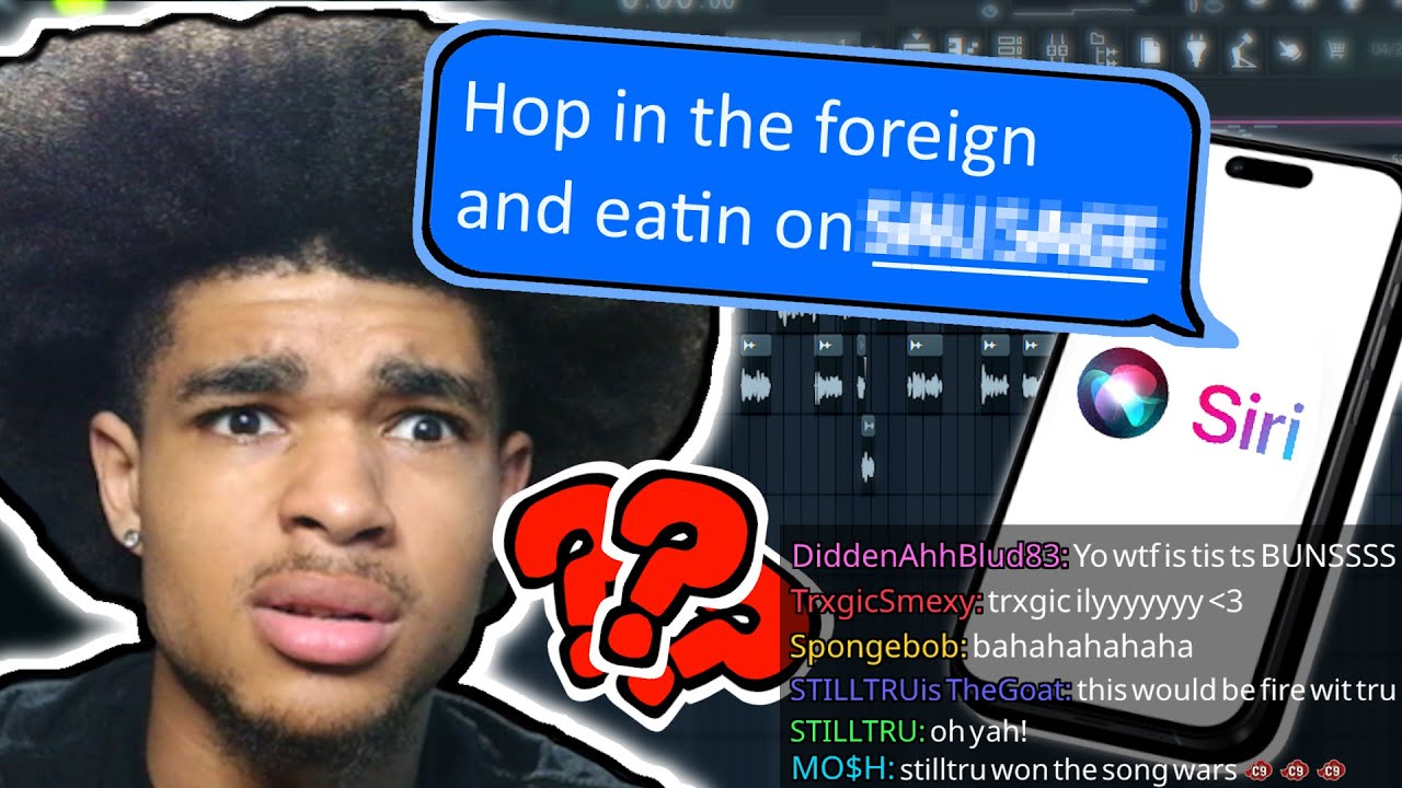 making a song but iphone auto completes my lyrics...