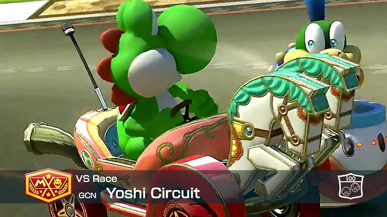 Mario Kart 8 Deluxe Yoshi in Yoshi Circut #88