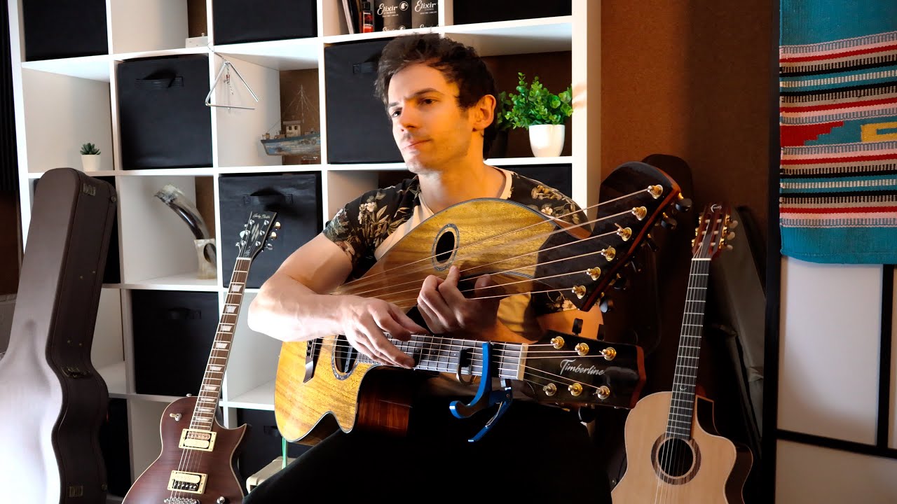 Thunderstruck Fingerstyle Harp Guitar