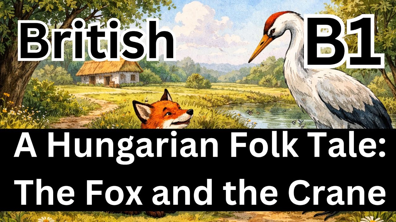 The Fox and the Crane - Intermediate (B!) English listening Practice