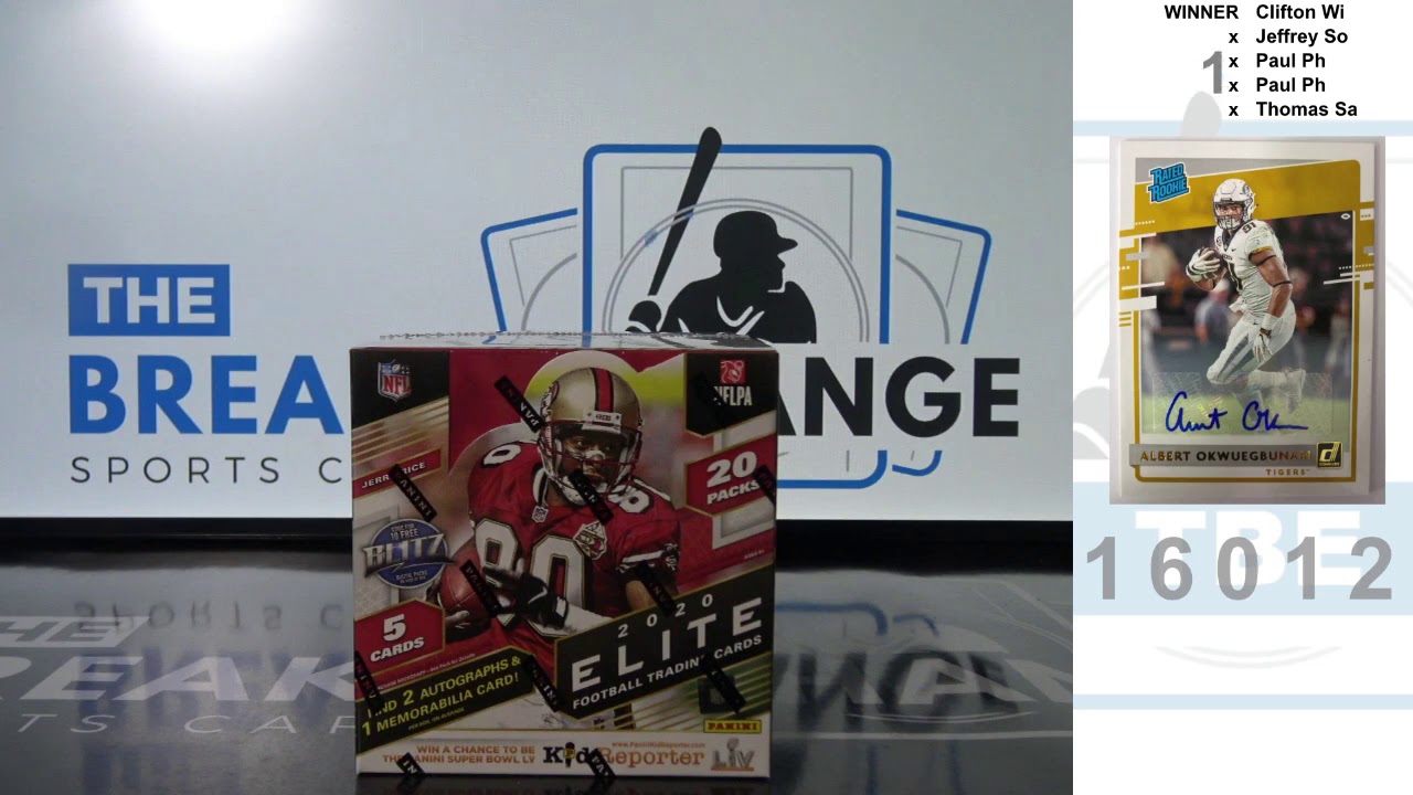 RAZZ - 2020 Donruss Optic Rated Rookies Draft Picks Signature Albert Okwuegbunam (Break ID: 16012)