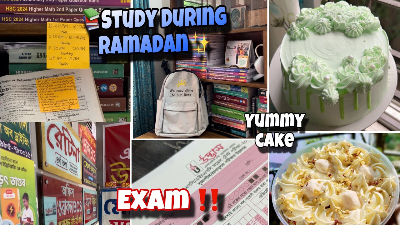 Study during Ramadan📚✨|Ramadan Day 26🌙|Yummy Cakes for Eid🥰|Sheikh Rezwana Raisa🌸