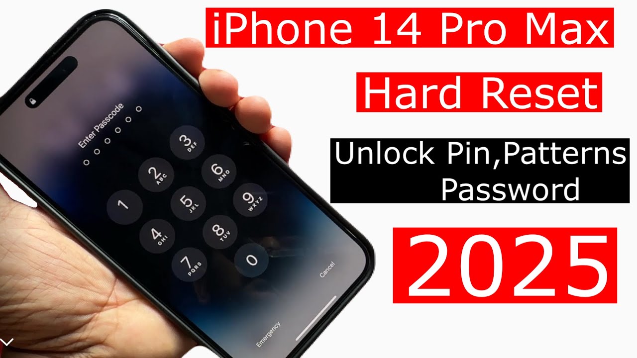 PHONE 14 Pro Max Unlock Passcode 2025 | Hard Reset iPhone 14 Pro Max Without Pc