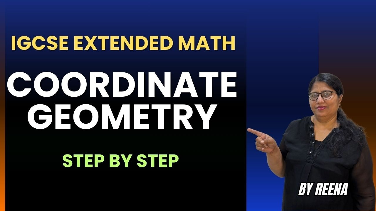 Coordinate Geometry IGCSE Extended Math | Step-by-Step #education #cambridge #igcse #maths #math