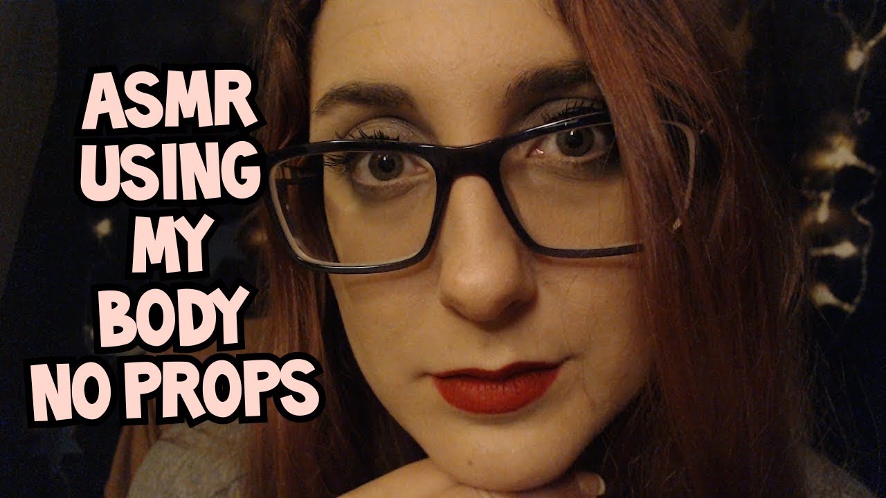 ASMR No Props Makeup Role Play | Invisible items (mouth sounds, hand movements, visuals)
