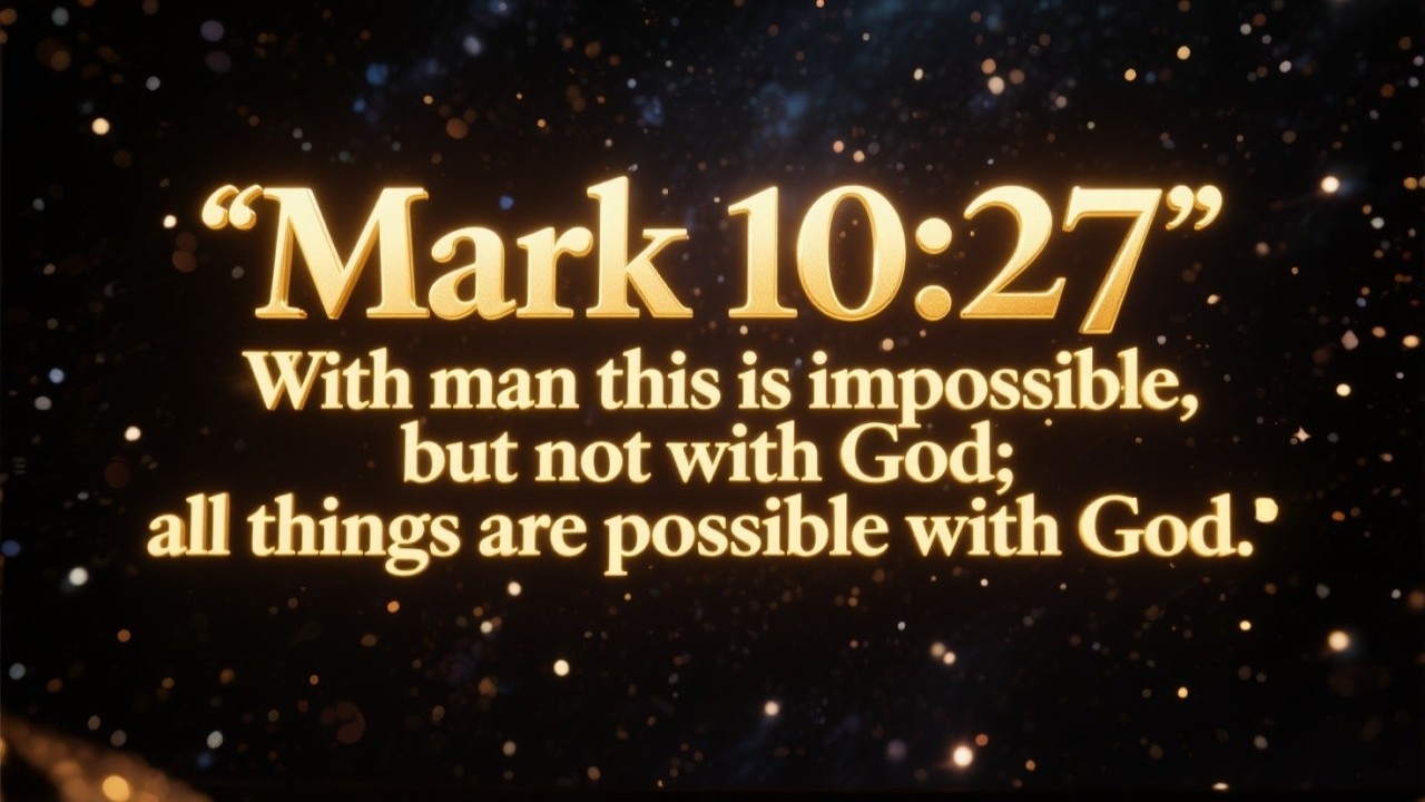Word of God Every Day | Mark 10:27 | Divine Possibility | Faith Beyond | God’s Power | Limitless God