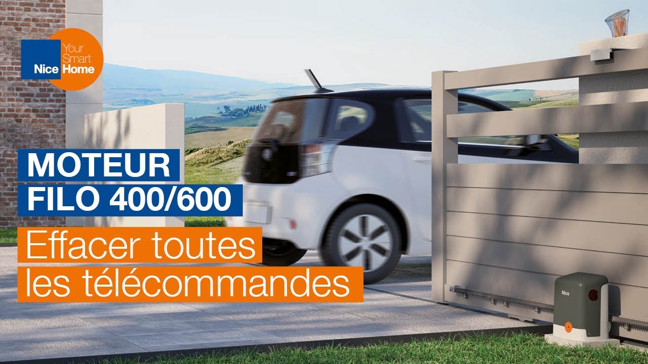 2. Effacer toutes les t&eacute;l&eacute;commandes sur un moteur Filo