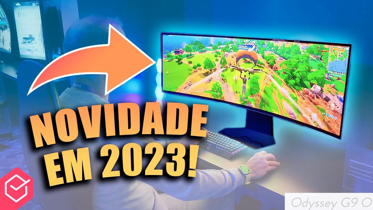 Os NOVOS MONITORES 2023 da SAMSUNG // 57”, OLED e pra CRIADORES!!