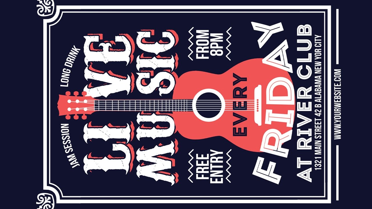 Creating a Live Music Poster Design - Coreldraw Tutorials