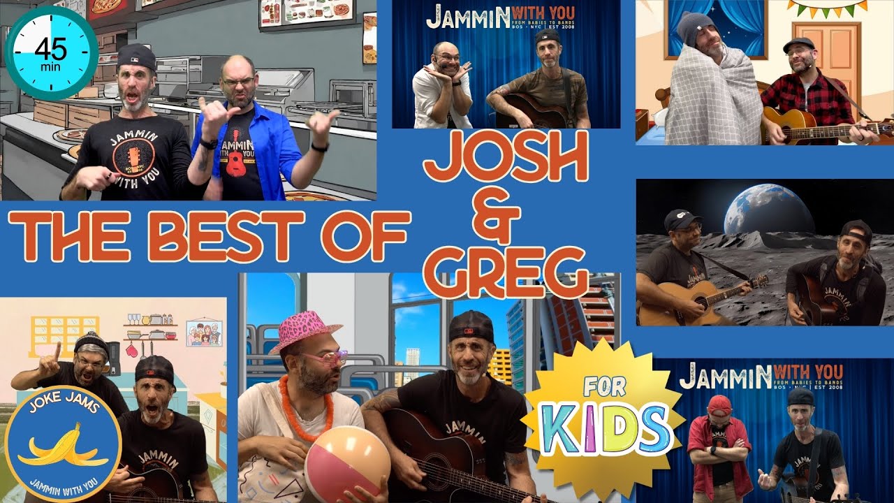 Josh and Greg's FUNNIEST moments Jammin together! | Jammin With You - Kids Songs & Family Jams
