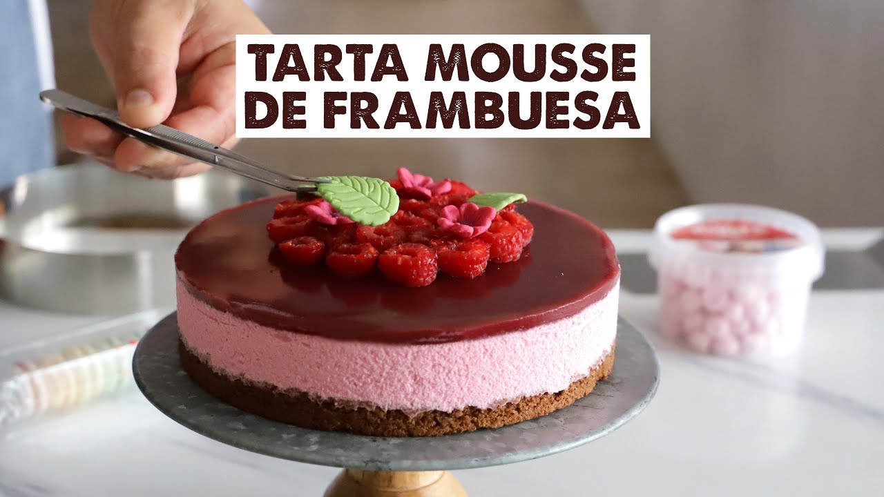 Dekora | RECETA TARTA MOUSSE DE FRAMBUESA | Especial Oto&ntilde;o| [Pasteler&iacute;a]