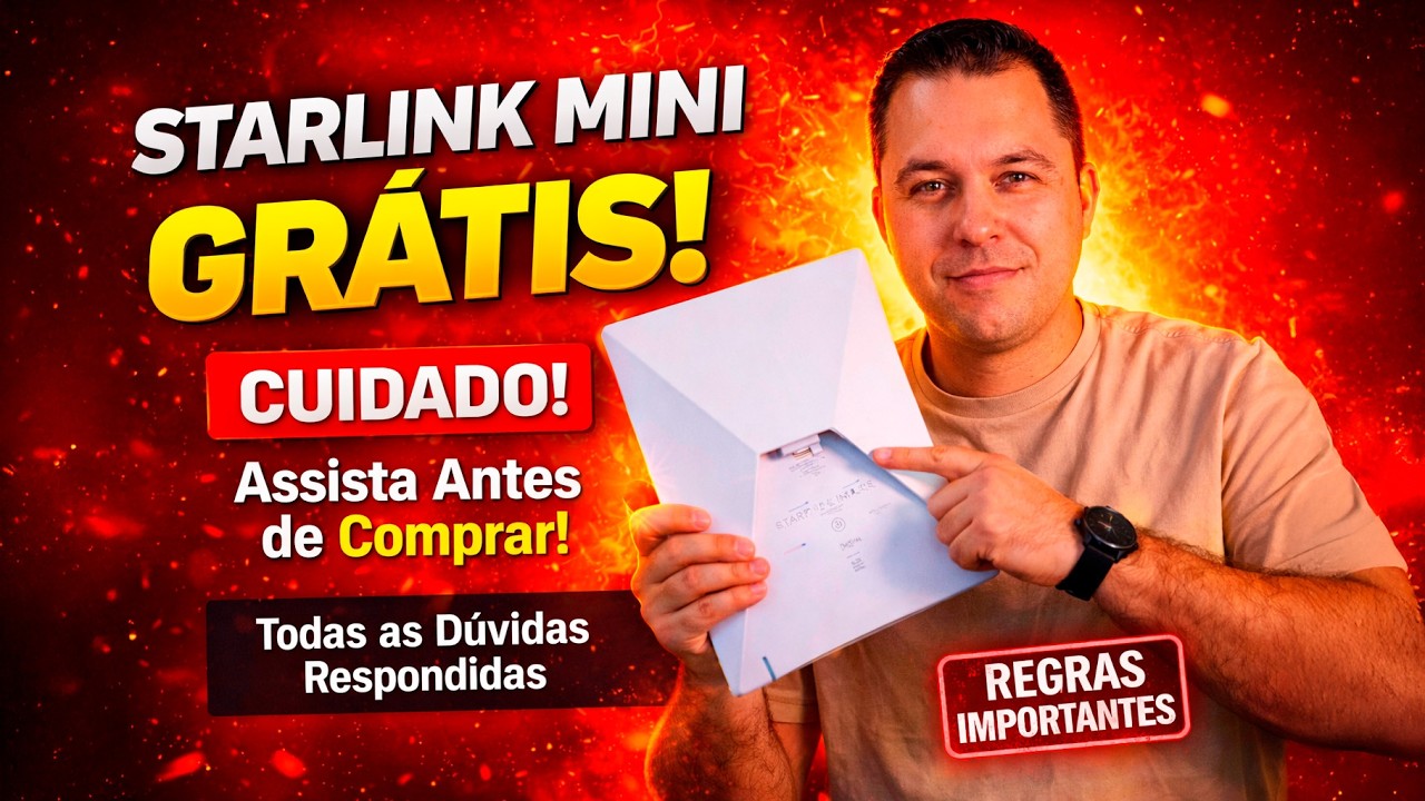 STARLINK GRÁTIS! NÃO COMPRE antes de ver este vídeo! Dúvidas respondidas Brasil! #starlinkmini
