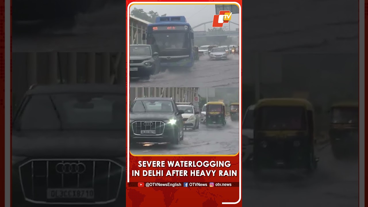 Severe Waterlogging In Parts Of National Capital Following Heavy Rains