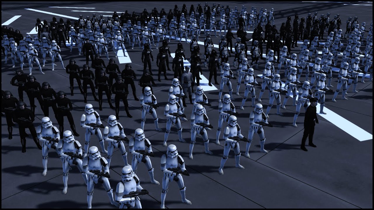 IMPERIAL HANGAR ATTACK - Star Wars: Galaxy at War Mod Gameplay