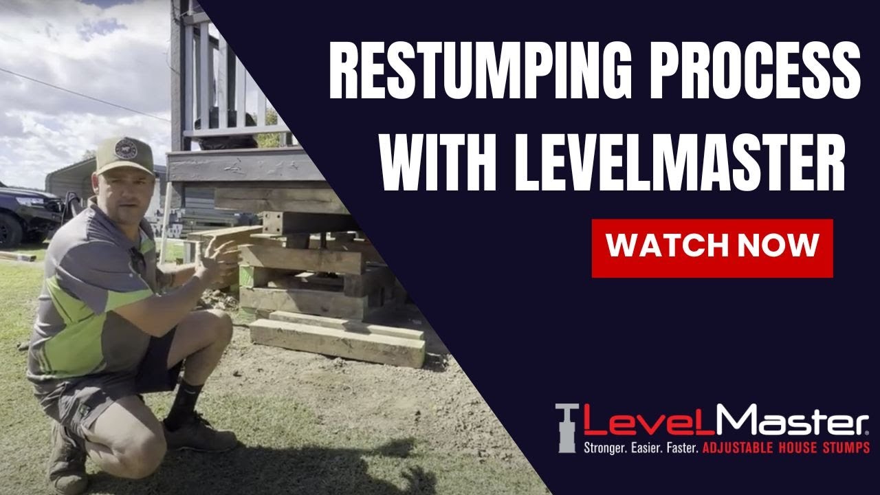 Ever wondered the process of raising and restumping a house with adjustable house stumps?