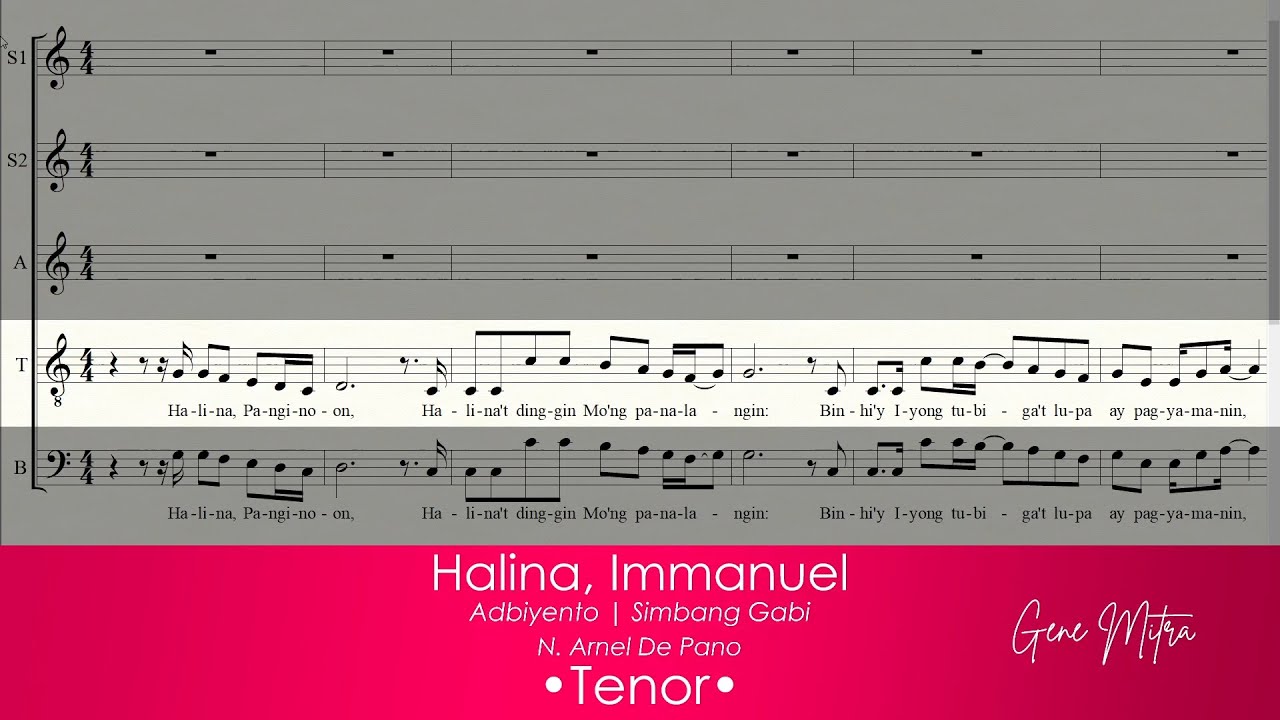 Halina, Immanuel  • Tenor Guide