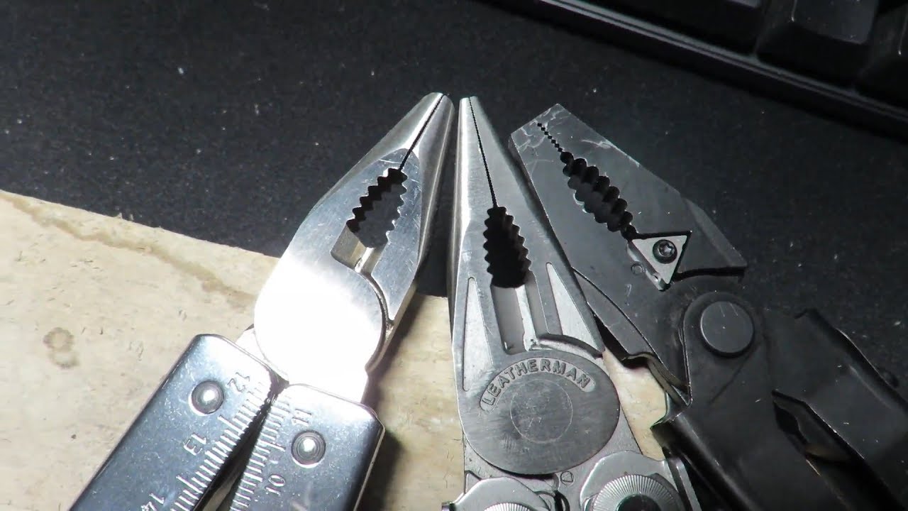 LEATHERMAN/ GERBER/ VICTORINOX PLIERS : Tearing off a Nail (Needlenose vs Bluntnose)